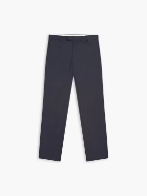 Lomu Infinity Active Slim Fit Navy Stripe Trousers