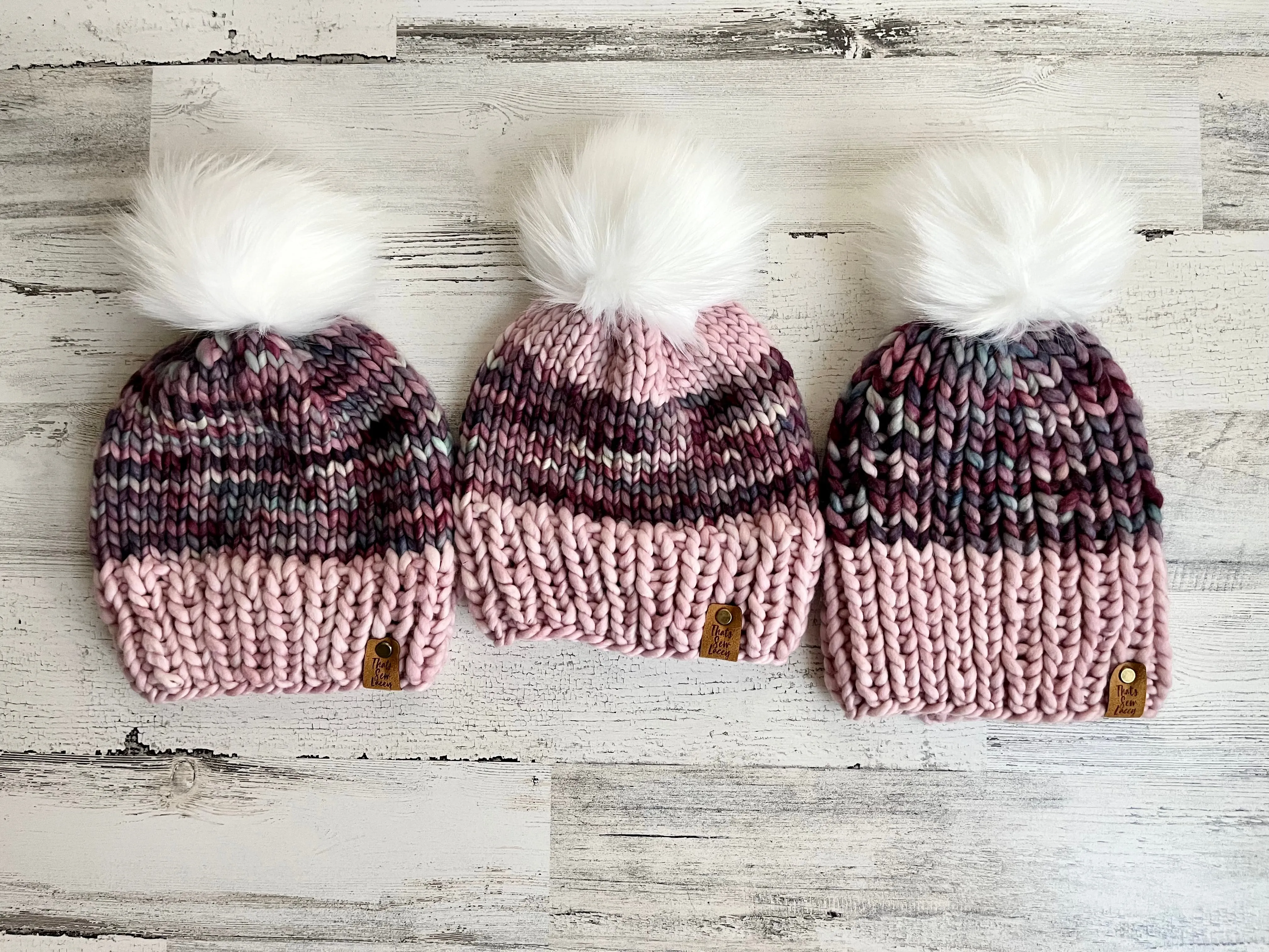 Lotus Valentine Collection- Deluxe Beanie with Faux Fur Pom