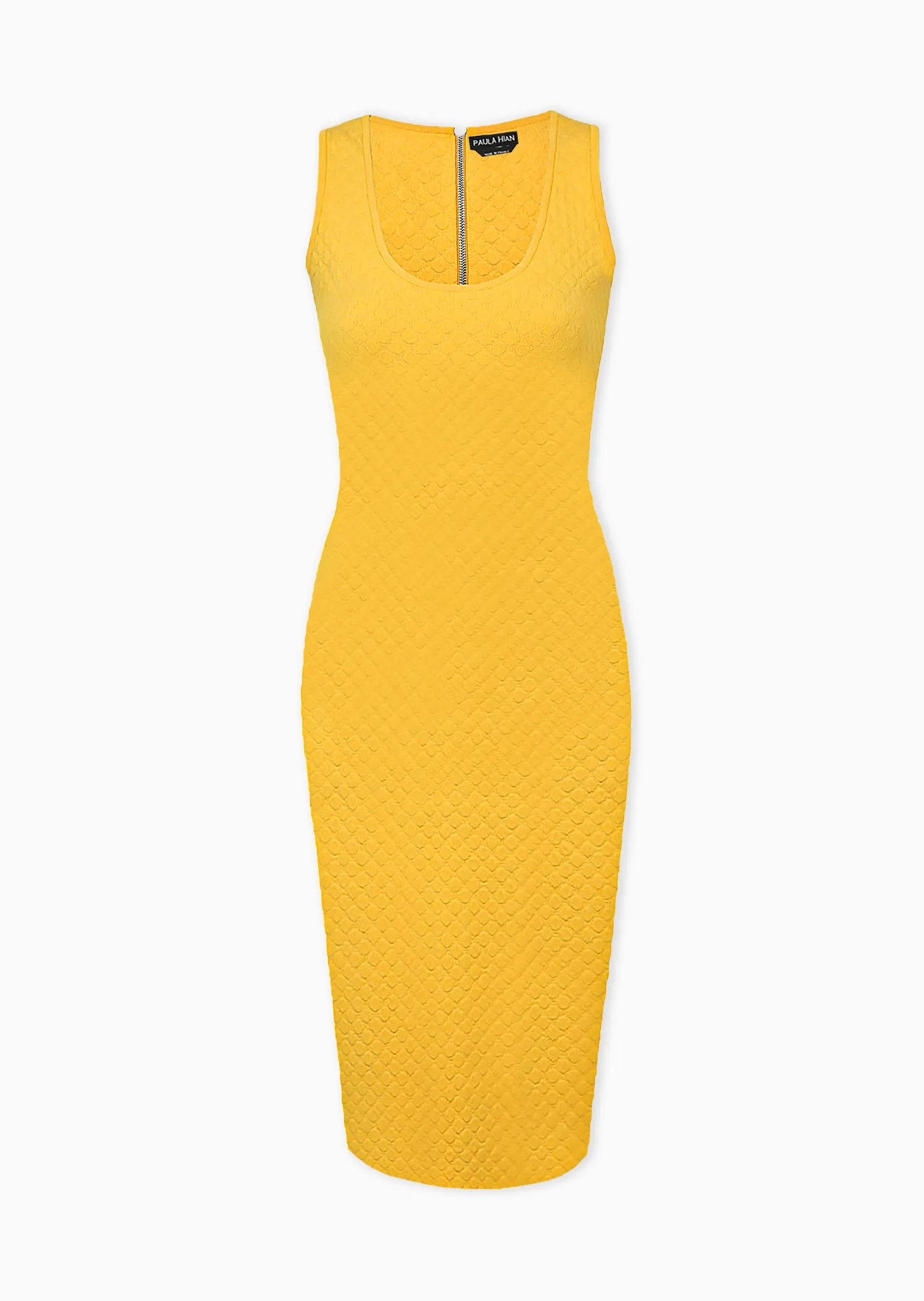 Louvre – Polka Dot Pique Sleeveless Pencil Dress