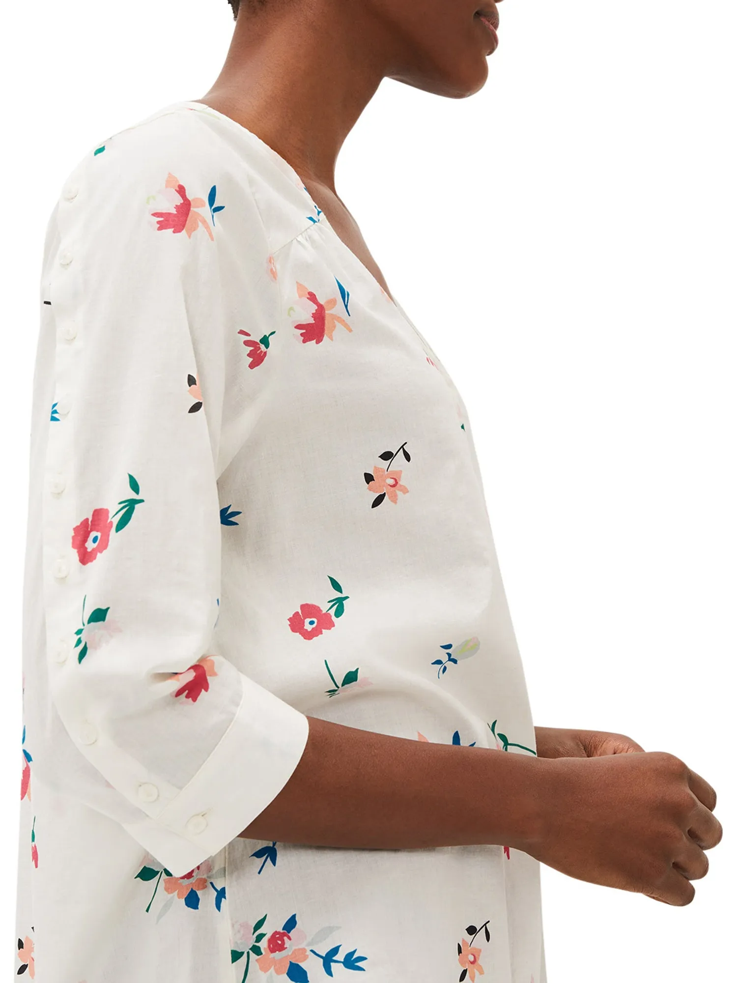 Luca Floral Cotton Blouse