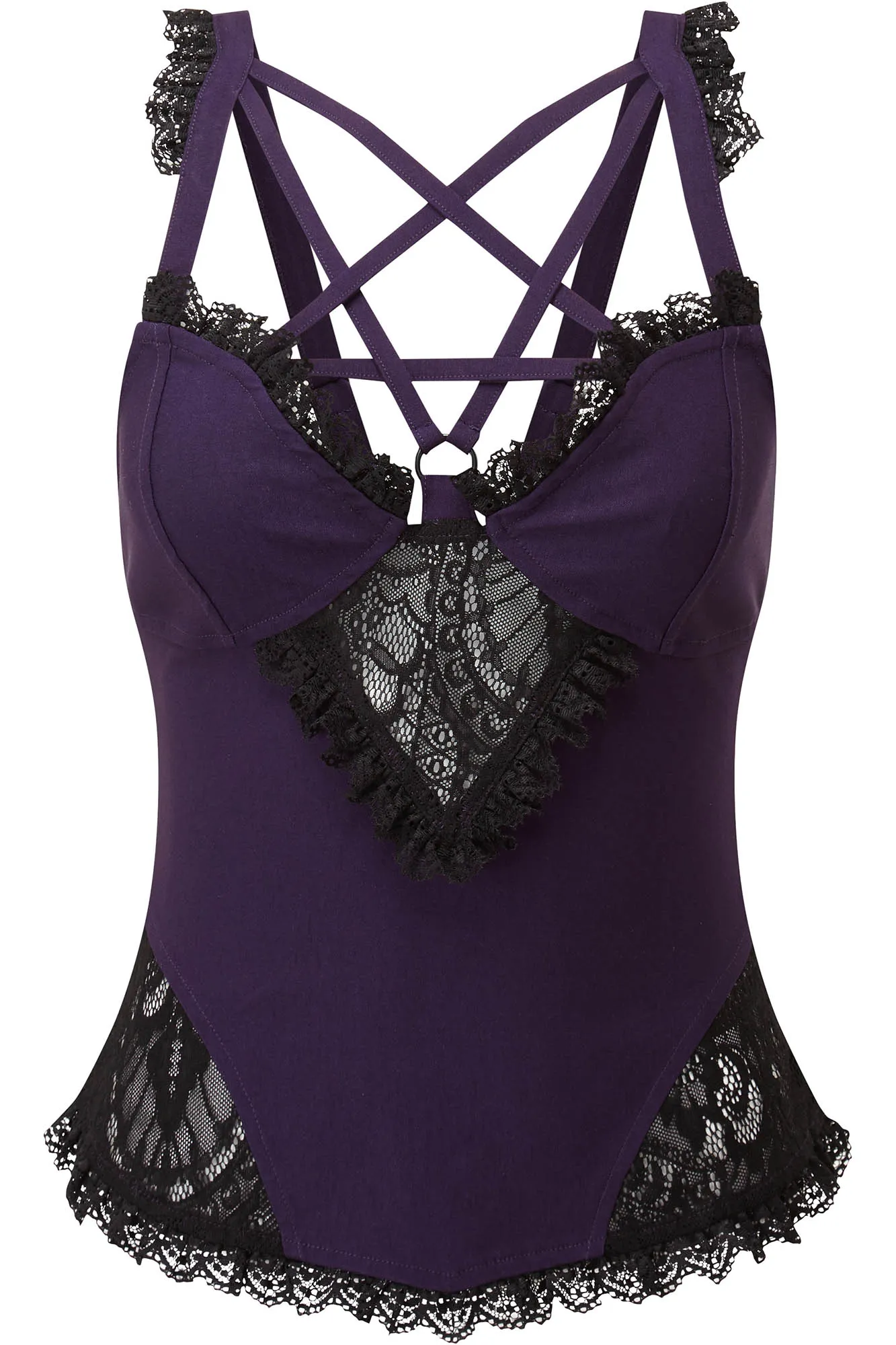 Lydia Harness Top [PLUM]