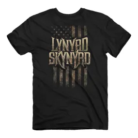 Lynyrd Skynyrd - Camo Flag T-Shirt