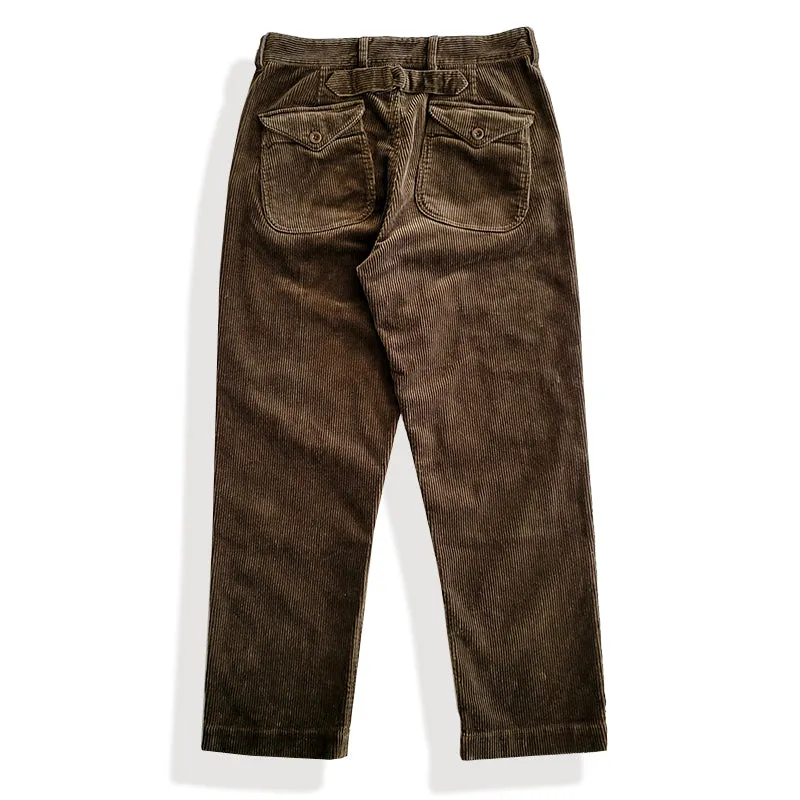 Men's Brown Corduroy Work Pants