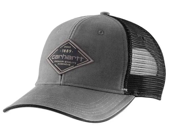 Men's Canvas Mesh-Back Graphic Cap