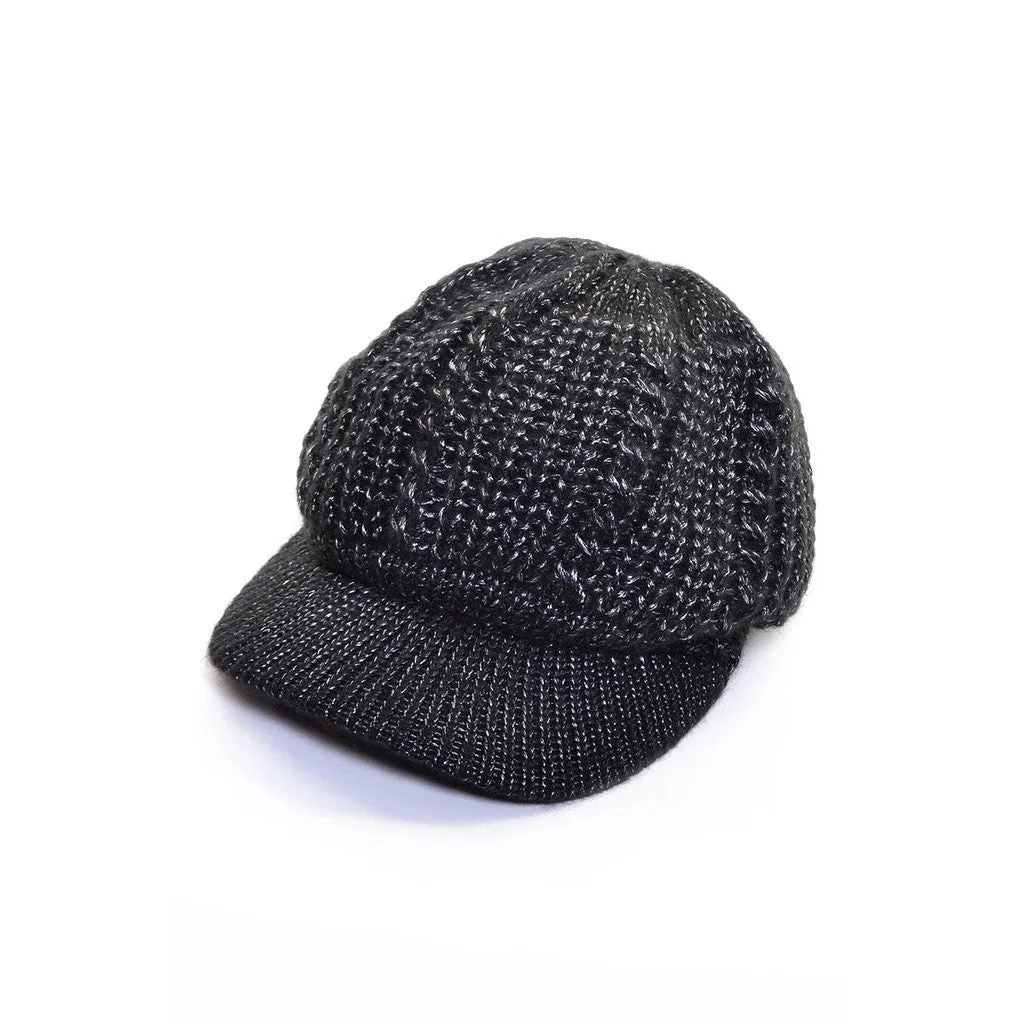 Metallic Lined Visor Beanie