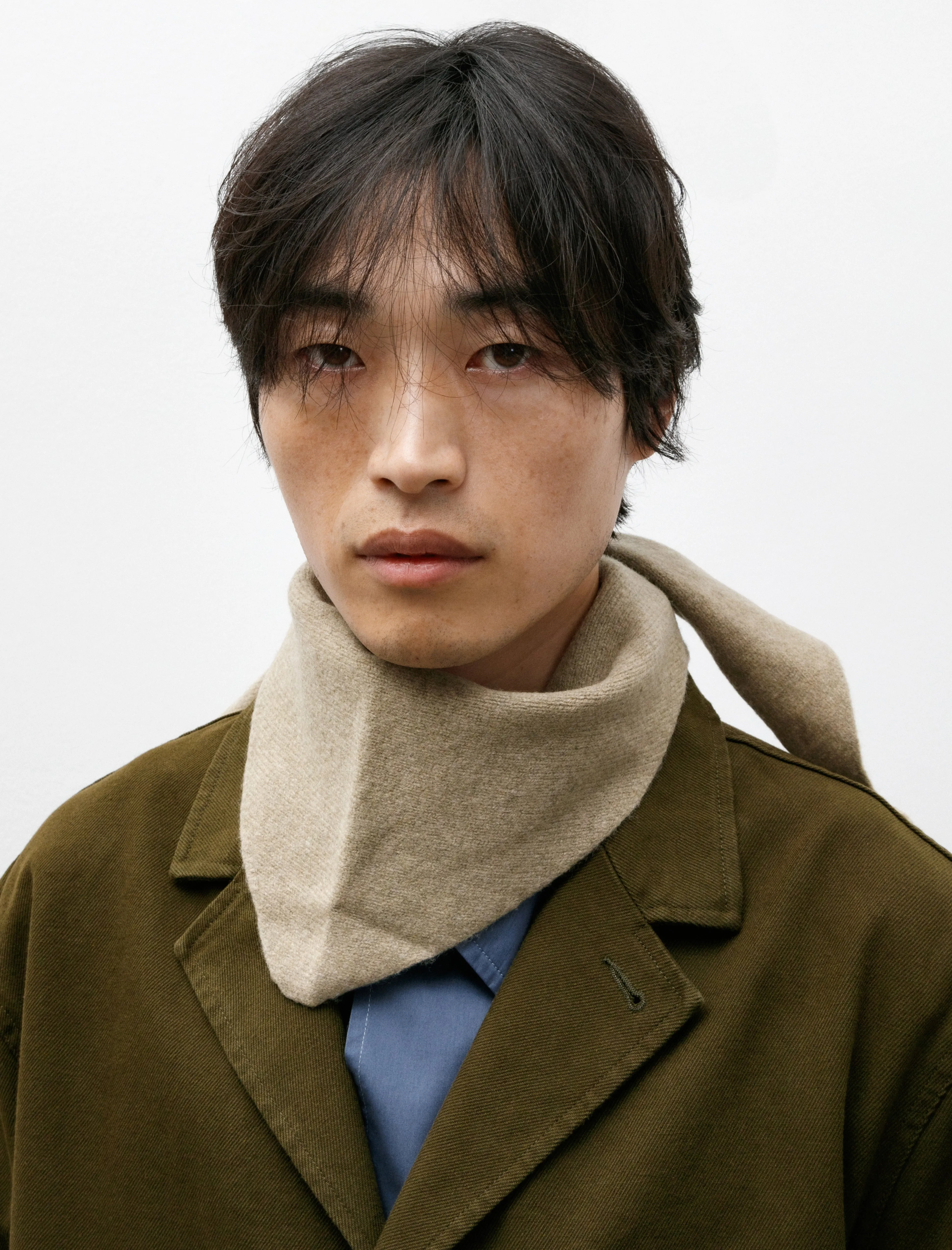 MHL Scout Scarf Lambswool Linen