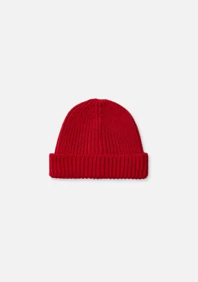 Miann & Co - Knit Fold Over Beanie - Raspberry