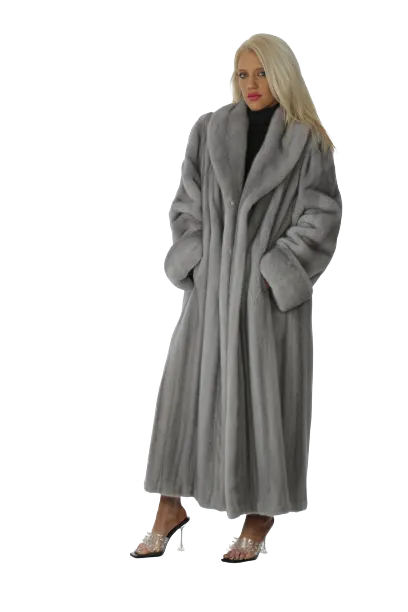 Natural Sapphire Mink Coat