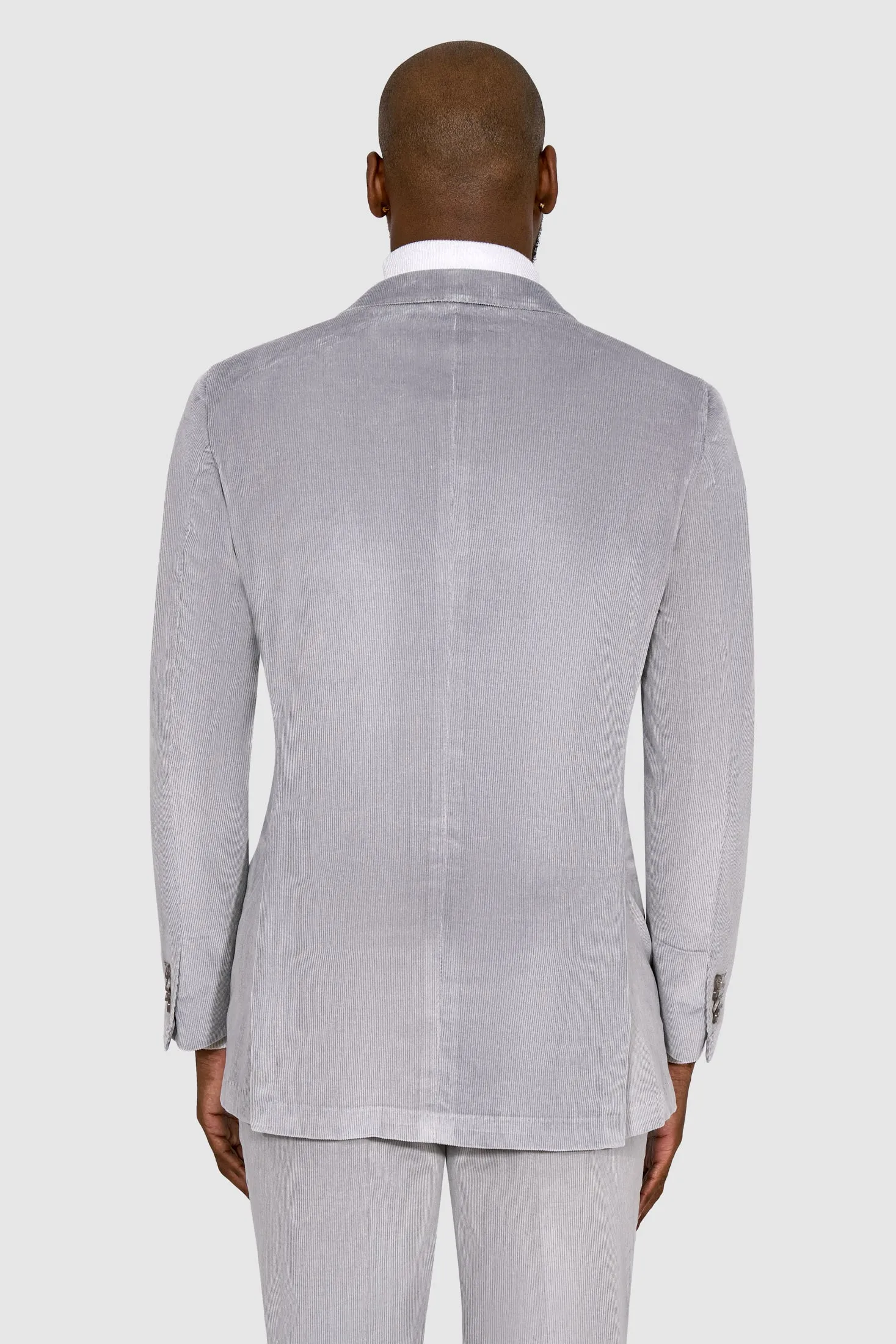 New Suitsupply Havana Light Gray Corduroy Cotton Cashmere DB Suit - Most Sizes Available!