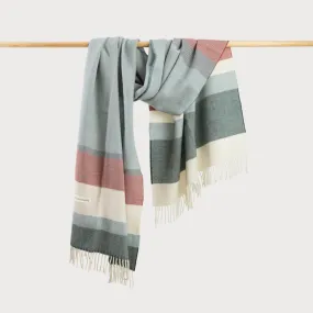 Oversized Blanket Scarf: Woodland Stripe