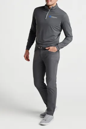 Peter Millar Perth Stretch Quarter-Zip, Iron [GuidePoint Security]