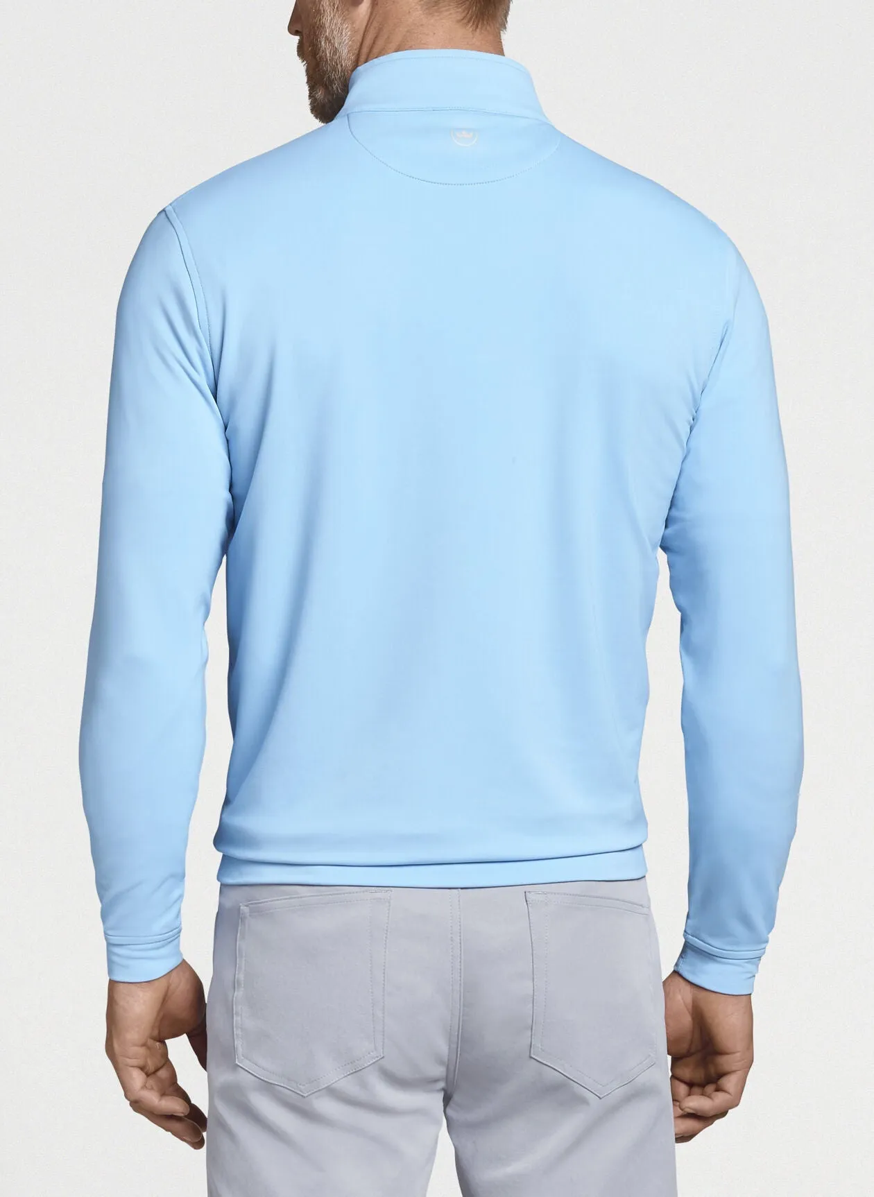 Peter Millar Perth Stretch Terry Custom Quarter Zips, Cottage Blue