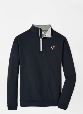 Peter Millar UGA Perth Solid Stretch Quarter-Zip - BLACK