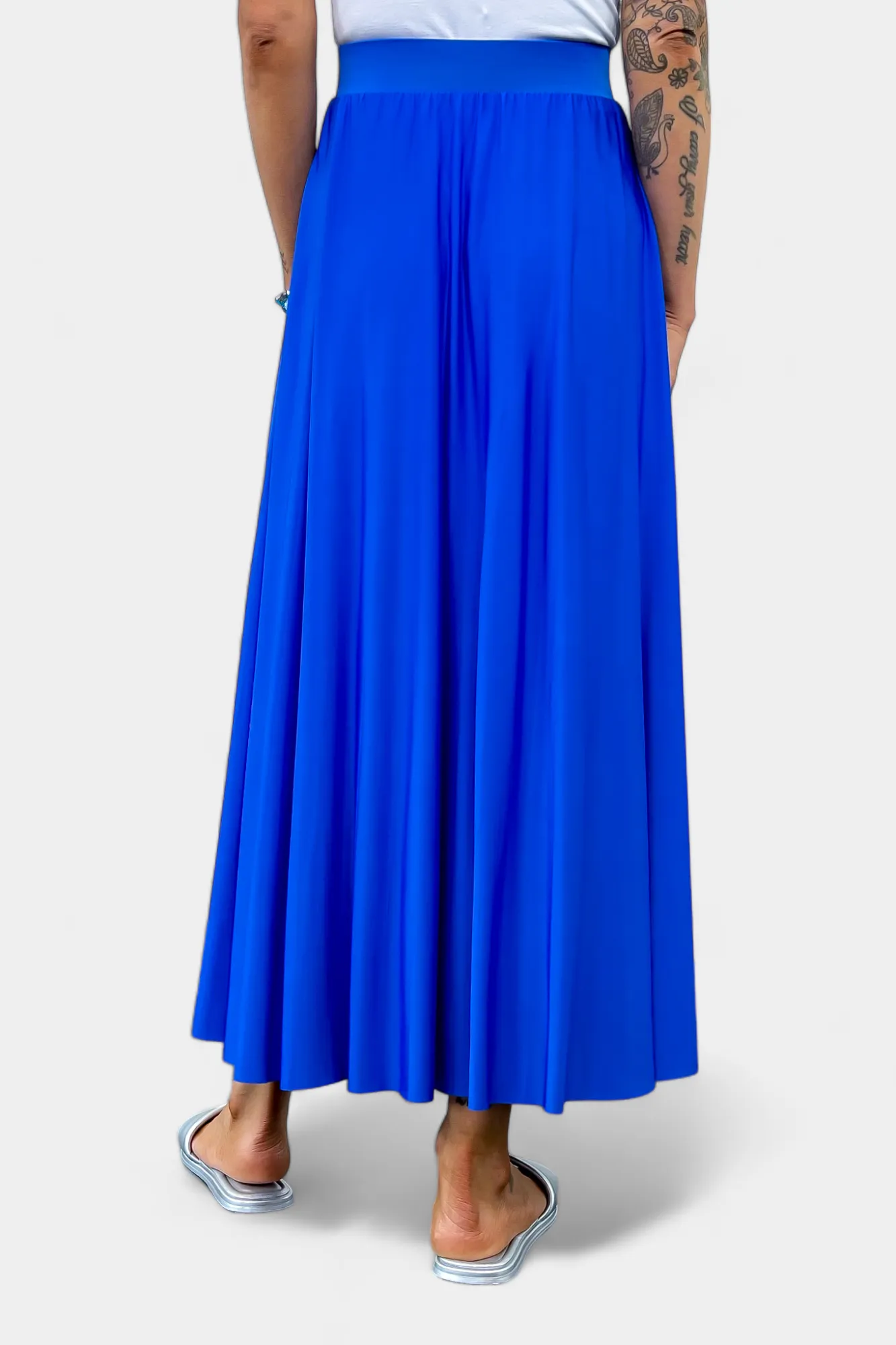 Pleated Maxi Skirt