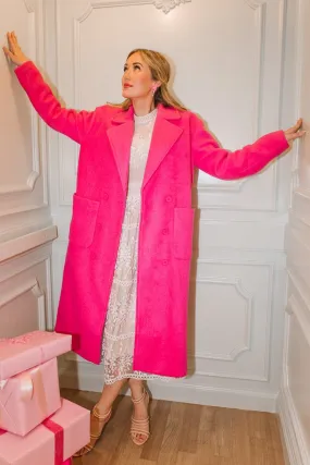 Polly Coat in Hot Pink - FINAL SALE