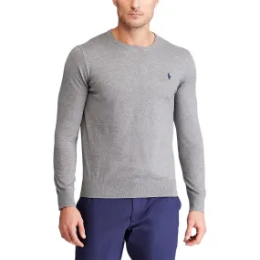 Polo Golf Ralph Lauren Cotton Crew Neck Sweater - Boulder Grey Heather