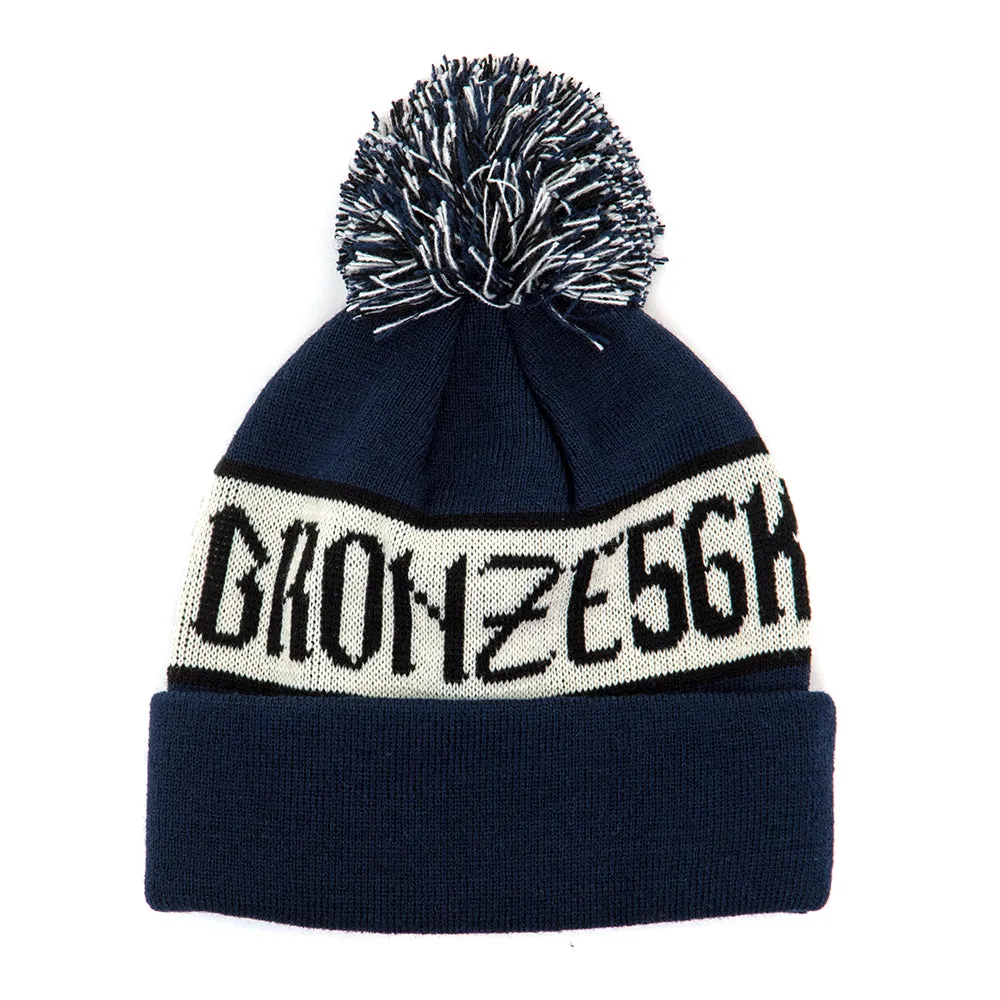 Poof Ball Beanie (Navy)