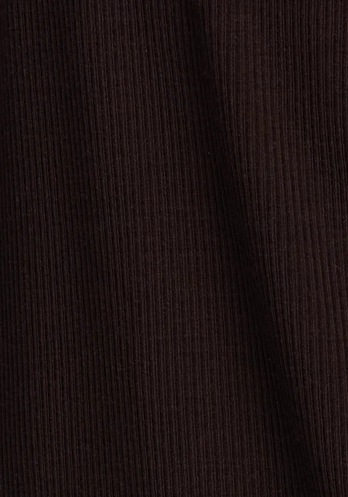 Quinn Ribbed 1/4 Zip - French Roast