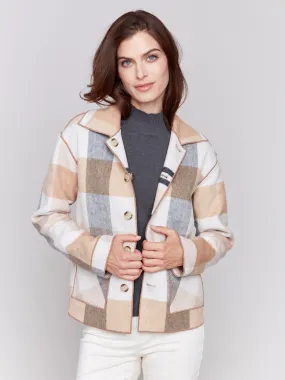 Reversible Plaid Jacket - Quartz