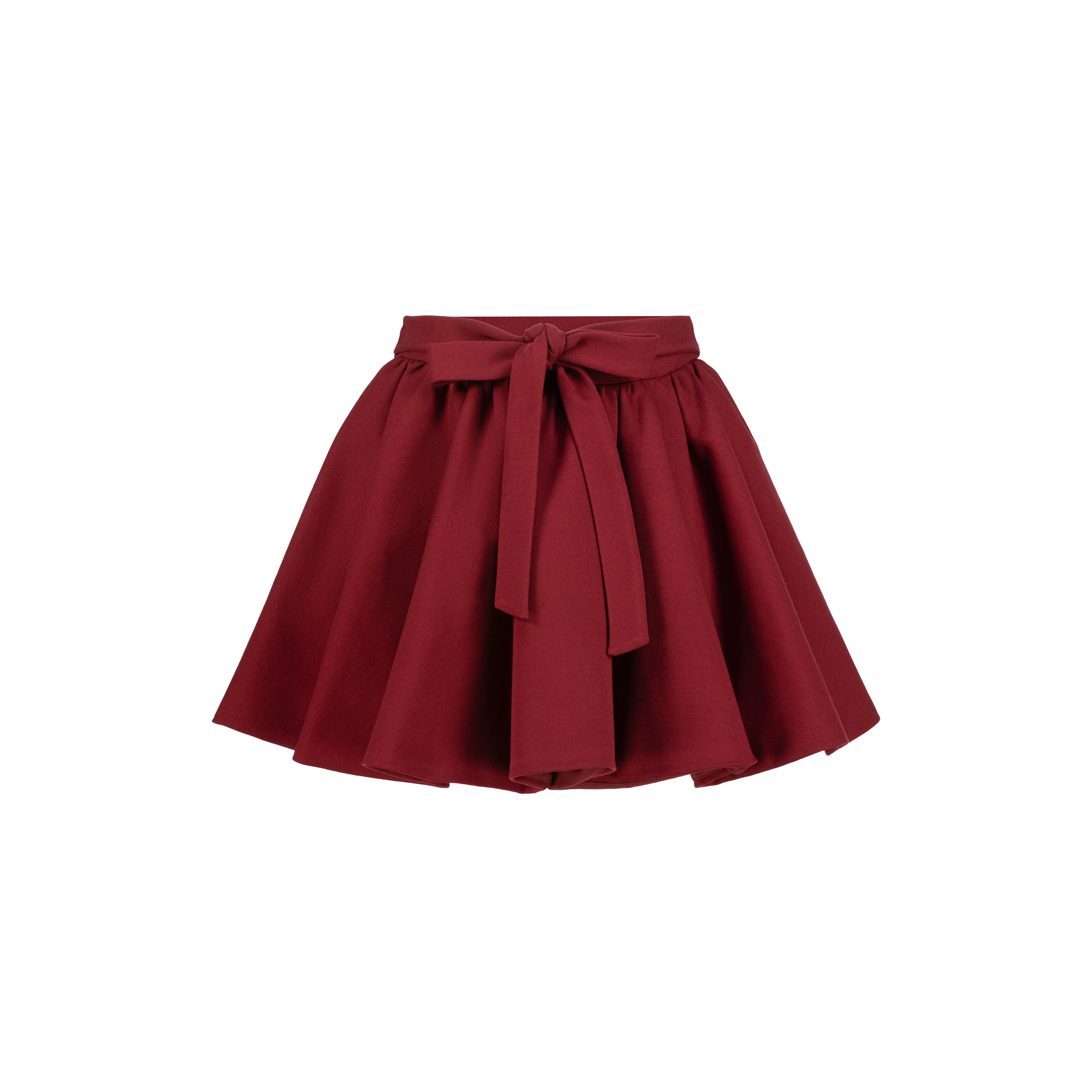 Rich Maroon Girl's Skirt