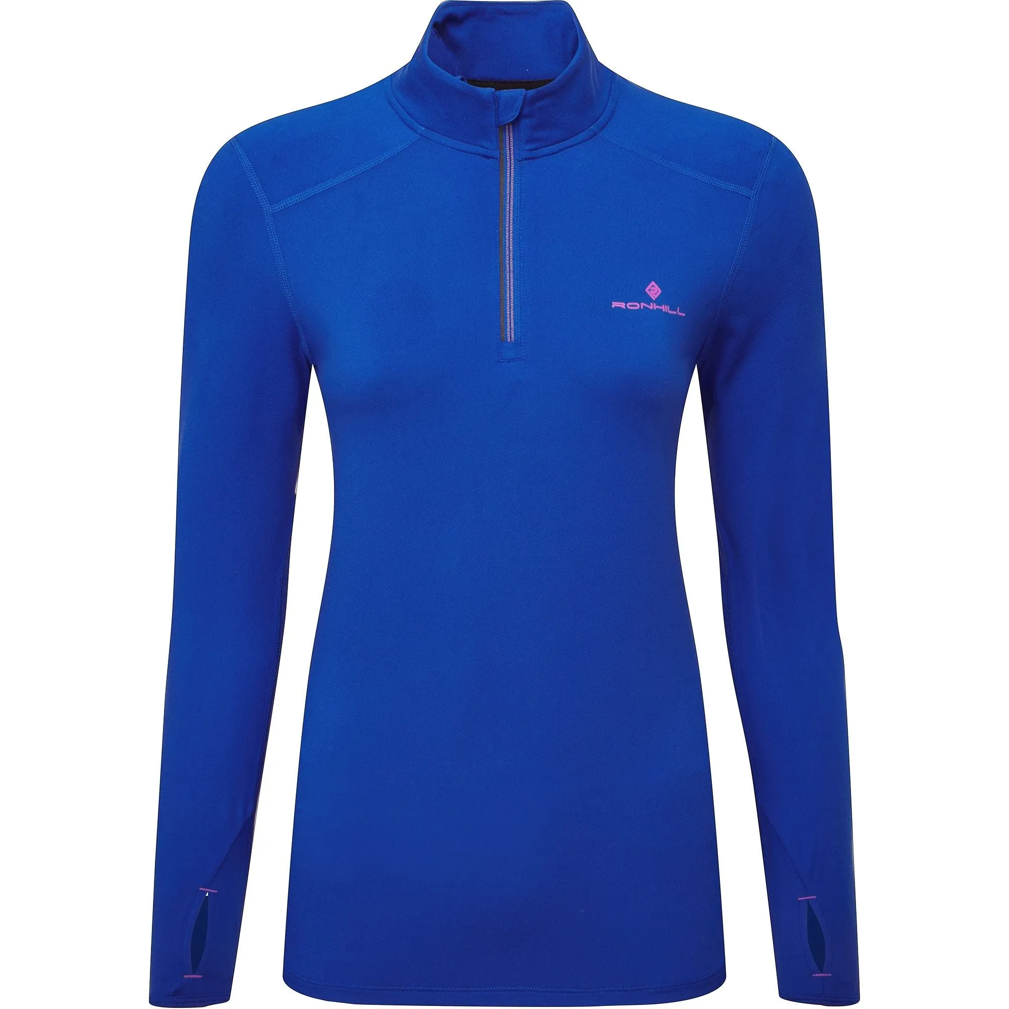 Ronhill Core Thermal Half Zip Long Sleeve Womens Running Top - Blue