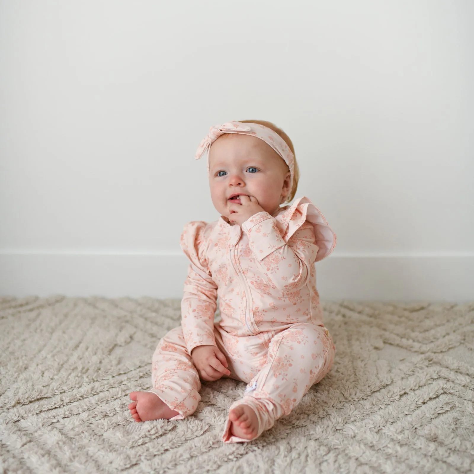 ROSALIE organic cotton flutter zipsuit