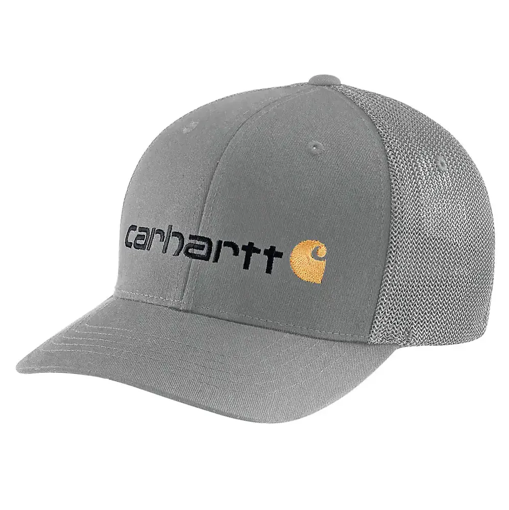 Rugged Flex Mesh Back Logo Graphic Cap - Asphalt