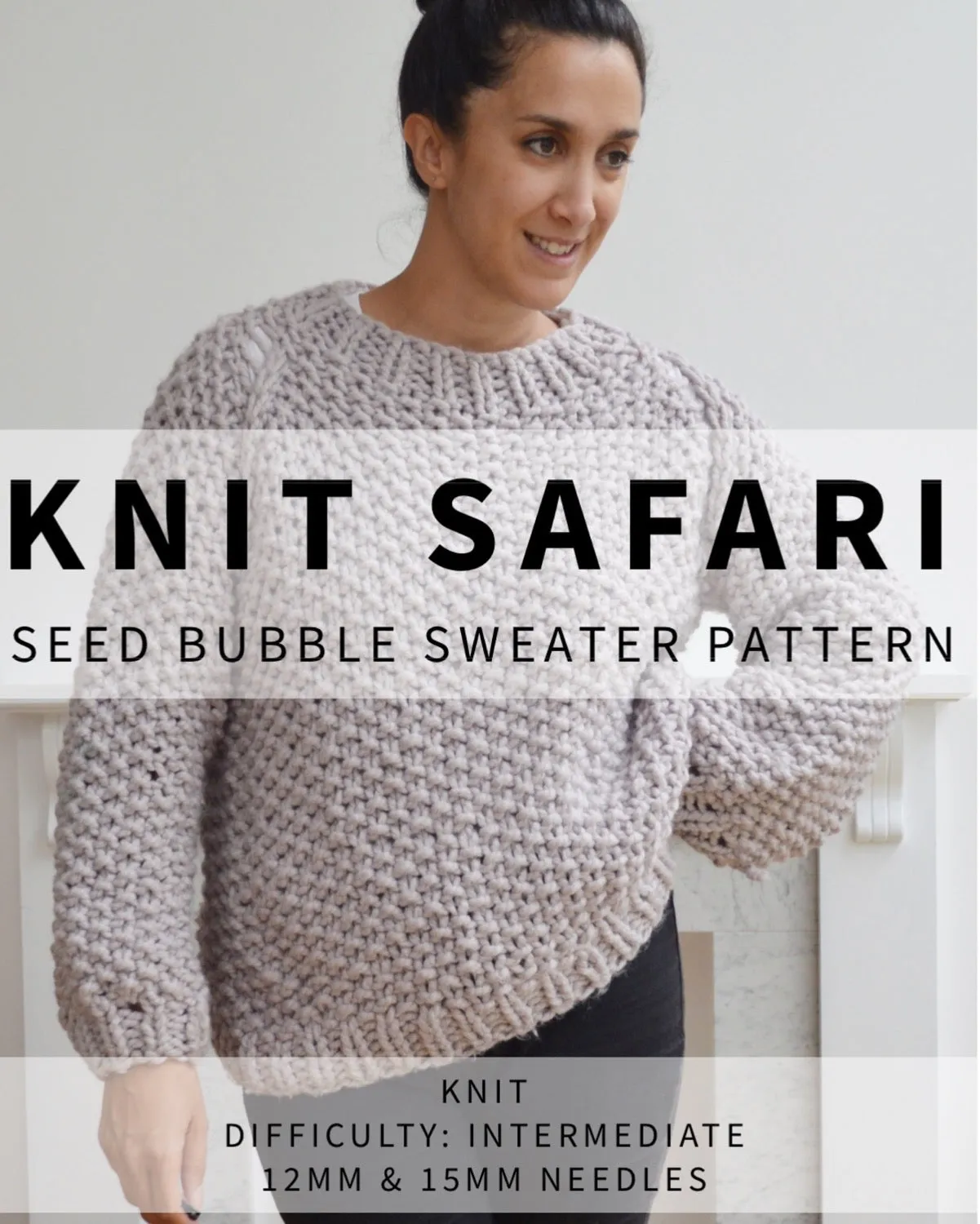 Seed Bubble Sweater - Downloadable Chunky Knitting Pattern