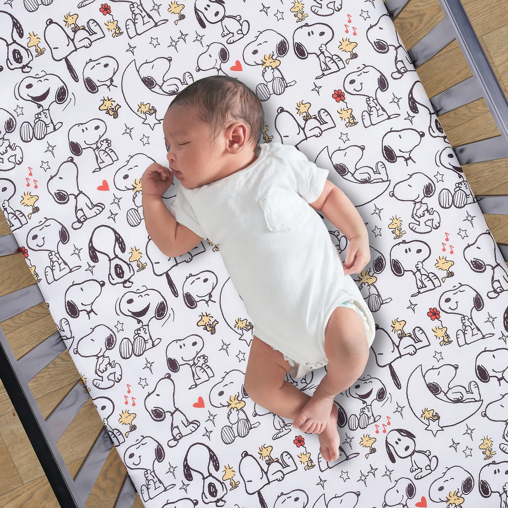 Snoopy Love 3-Piece Crib Bedding Set