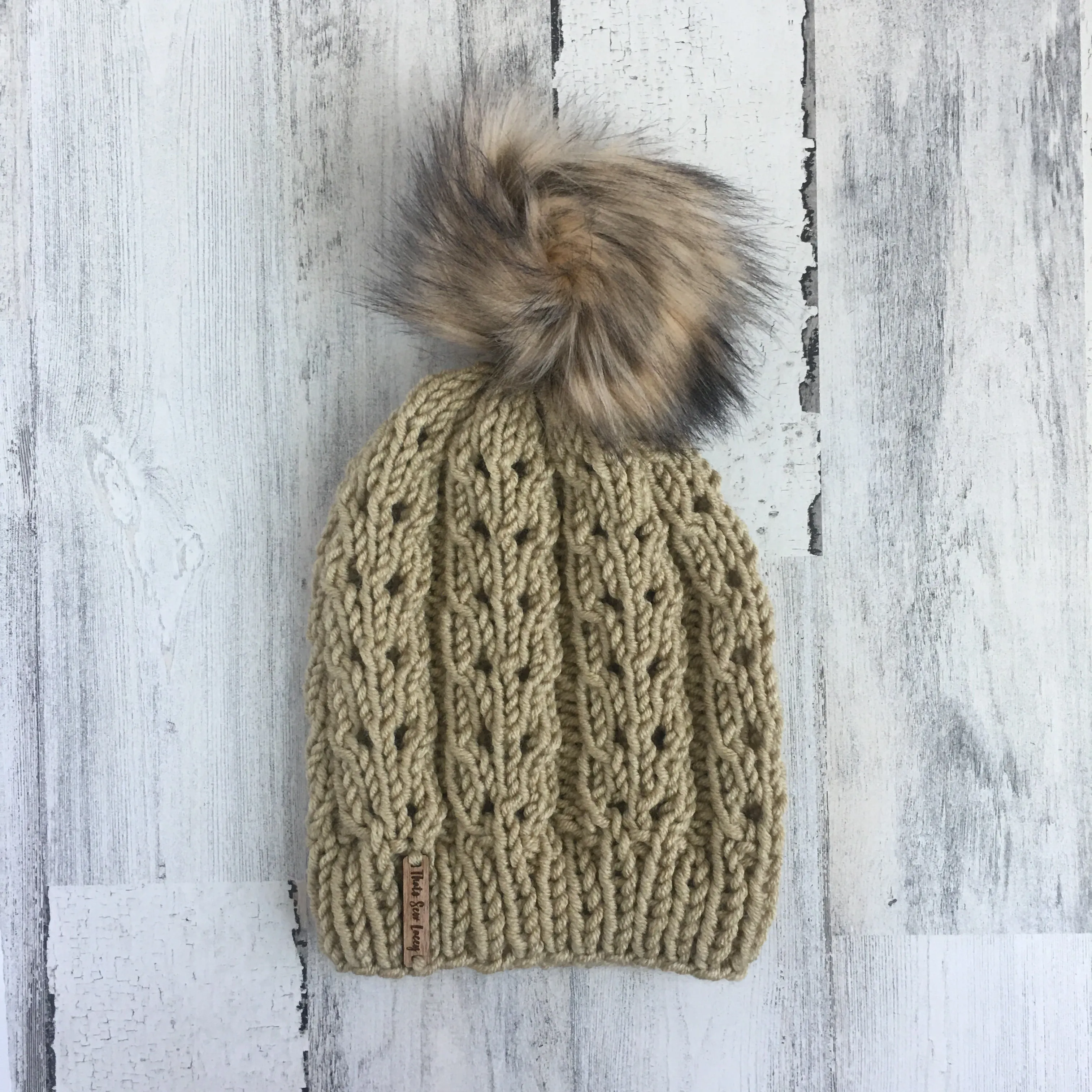 Sonata Beanie - Faux Fur Pom