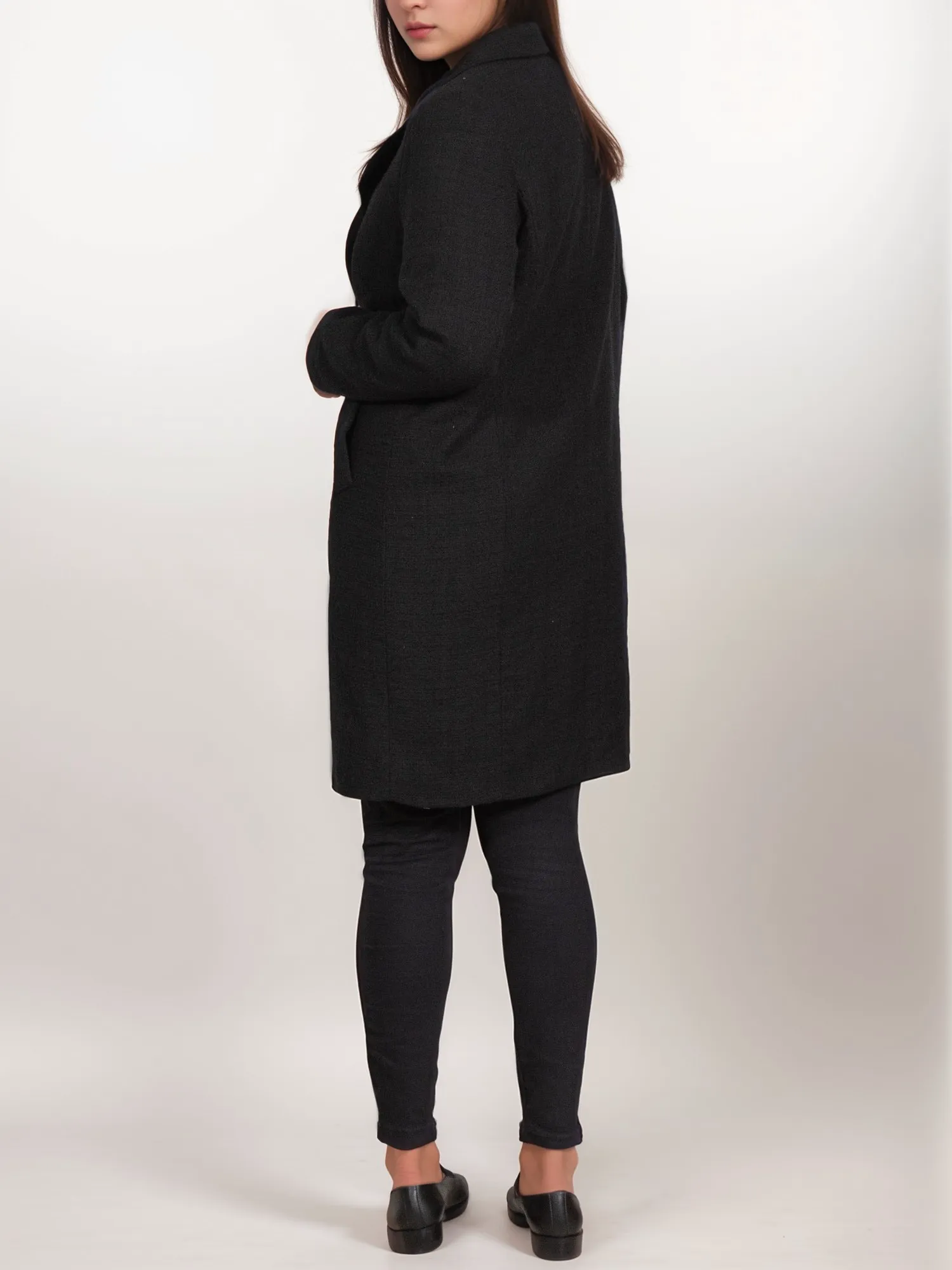 Structured Vegan Wool Coat