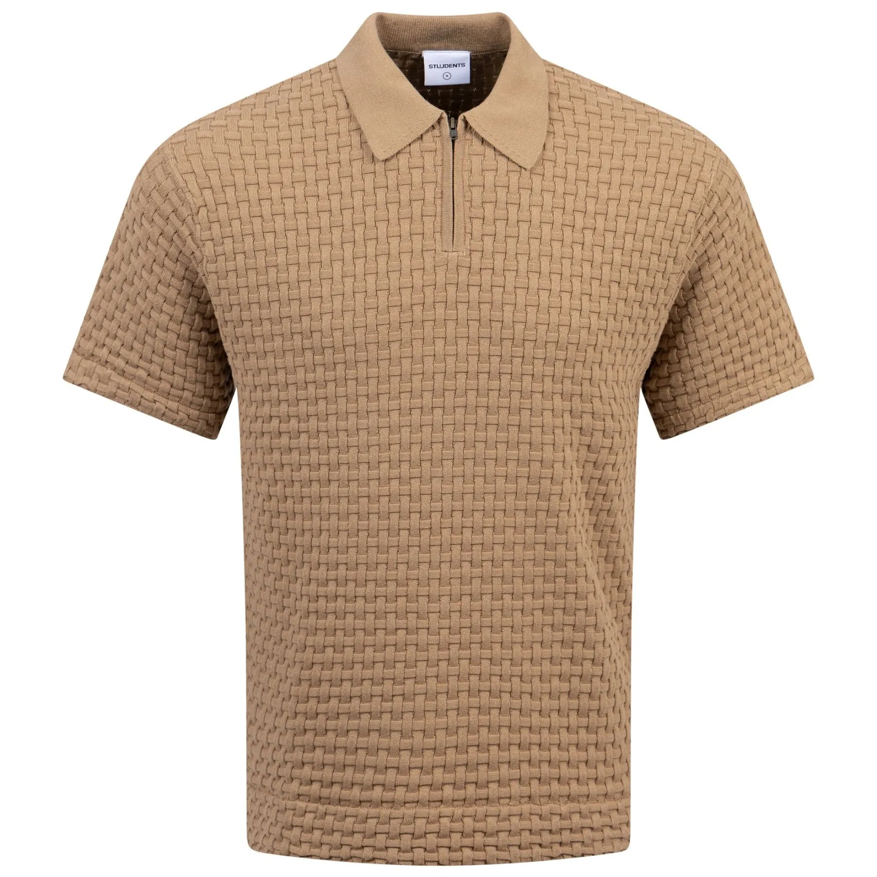 Theos Polo Sweater Tan - AW24