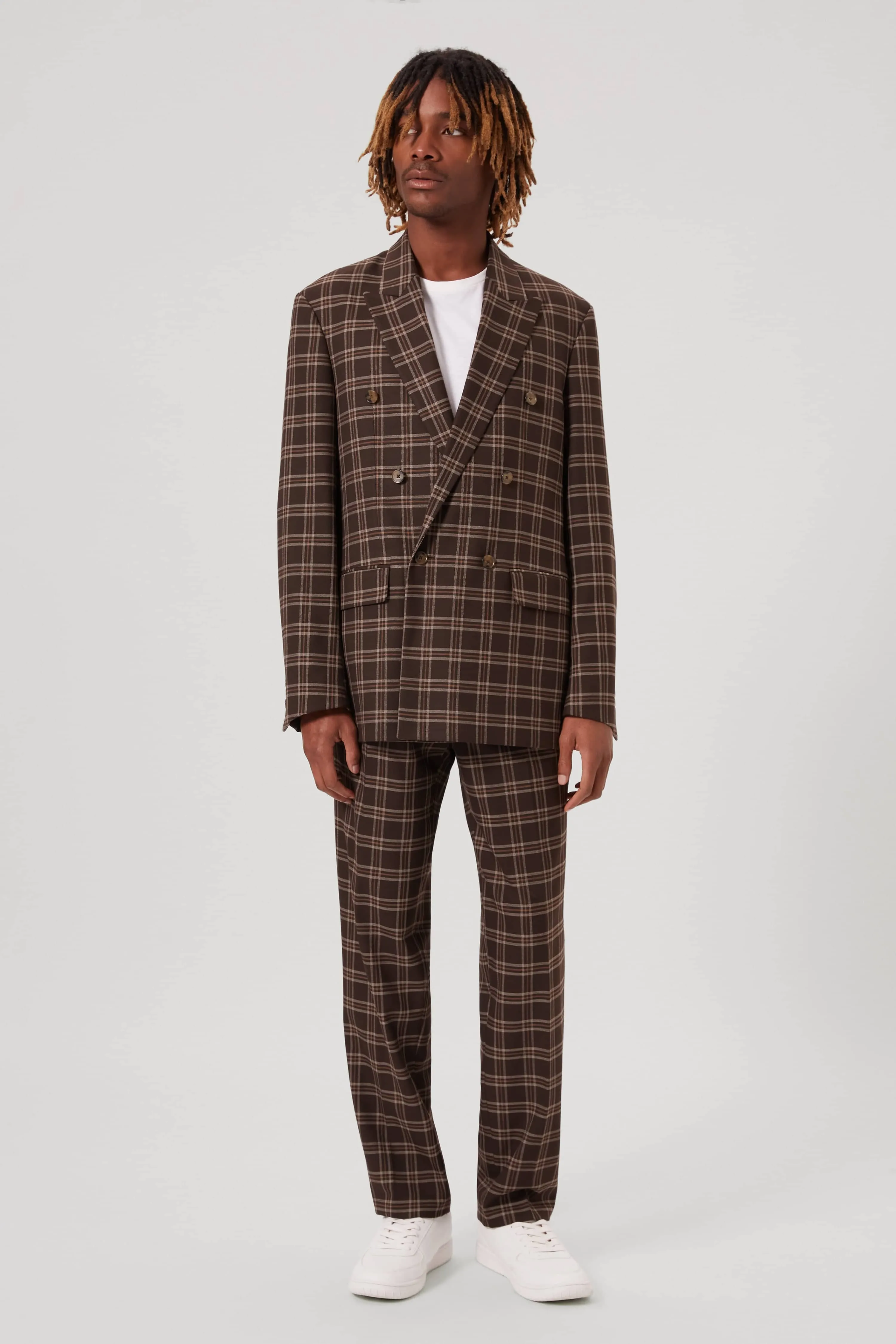 Thierry Oversized Brown Check Suit - ARCHIVE