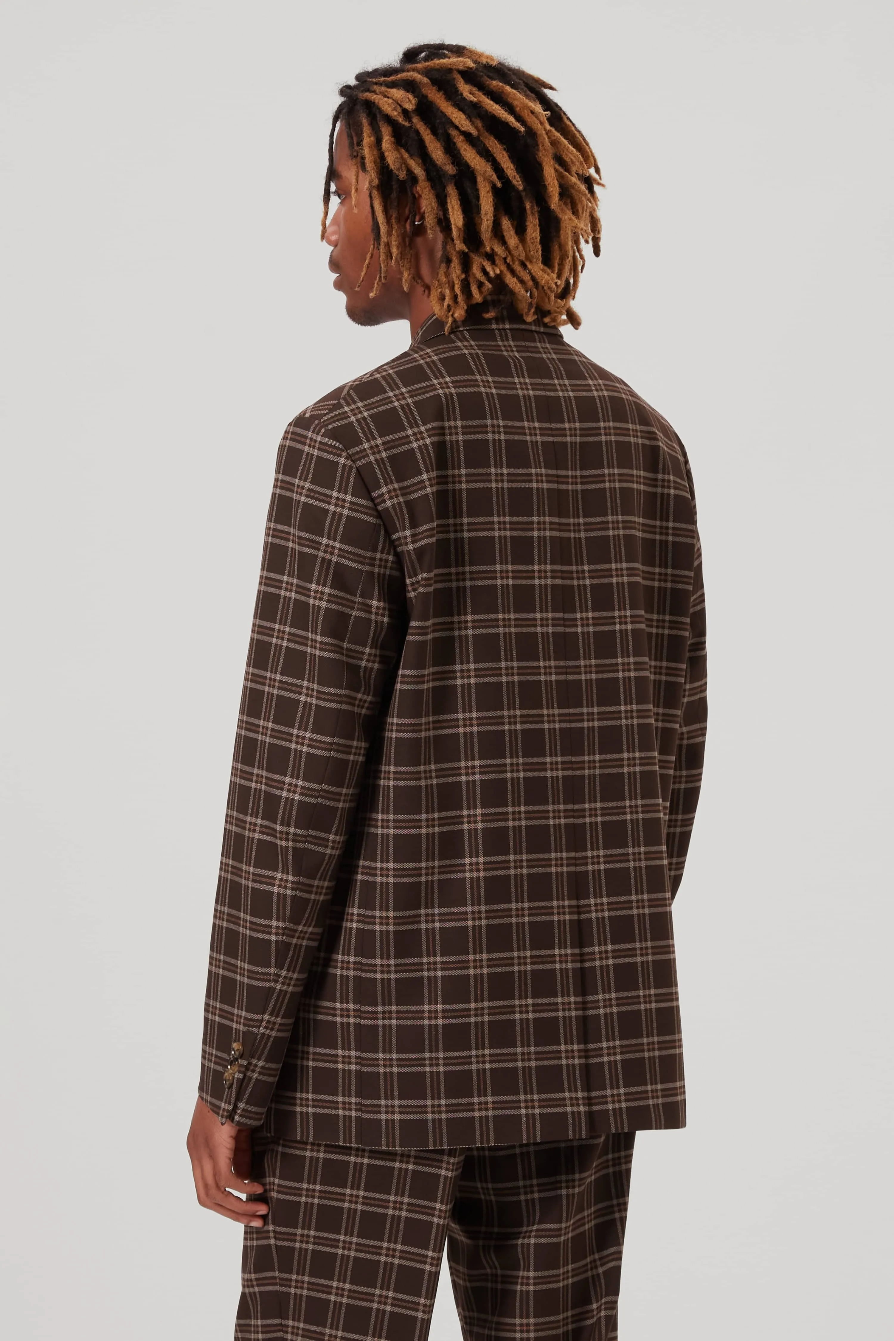 Thierry Oversized Brown Check Suit - ARCHIVE