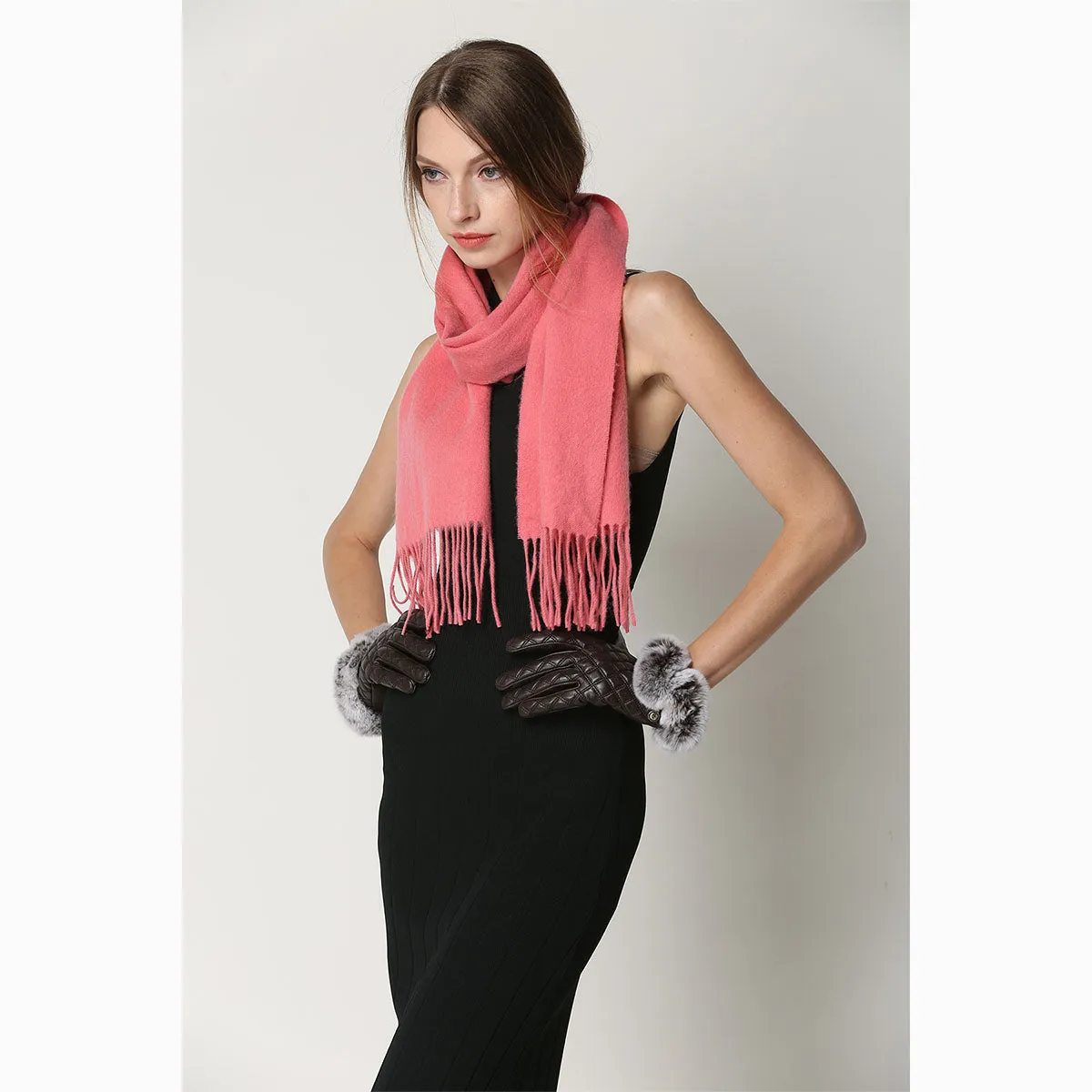 Ugg Cashmere & Wool Scarf Watermelon