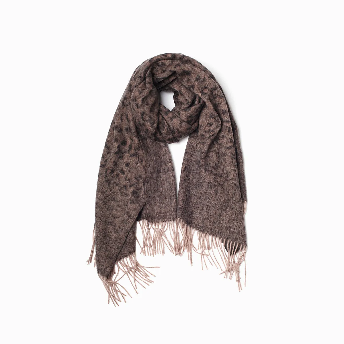 Ugg Cashmere & Wool Wrap Tan and Black