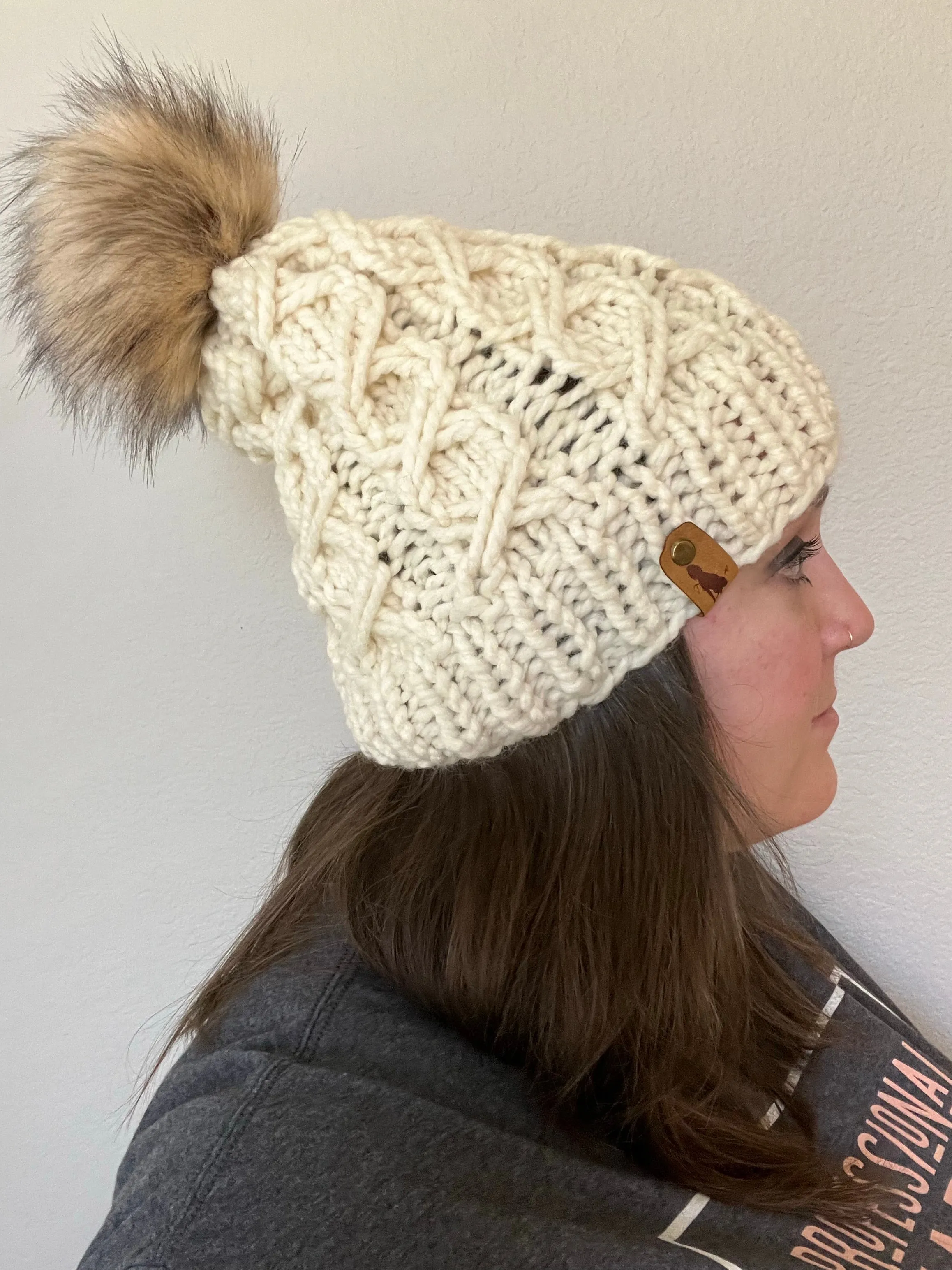 Unbreakable Vow Beanie with Faux Fur Pom