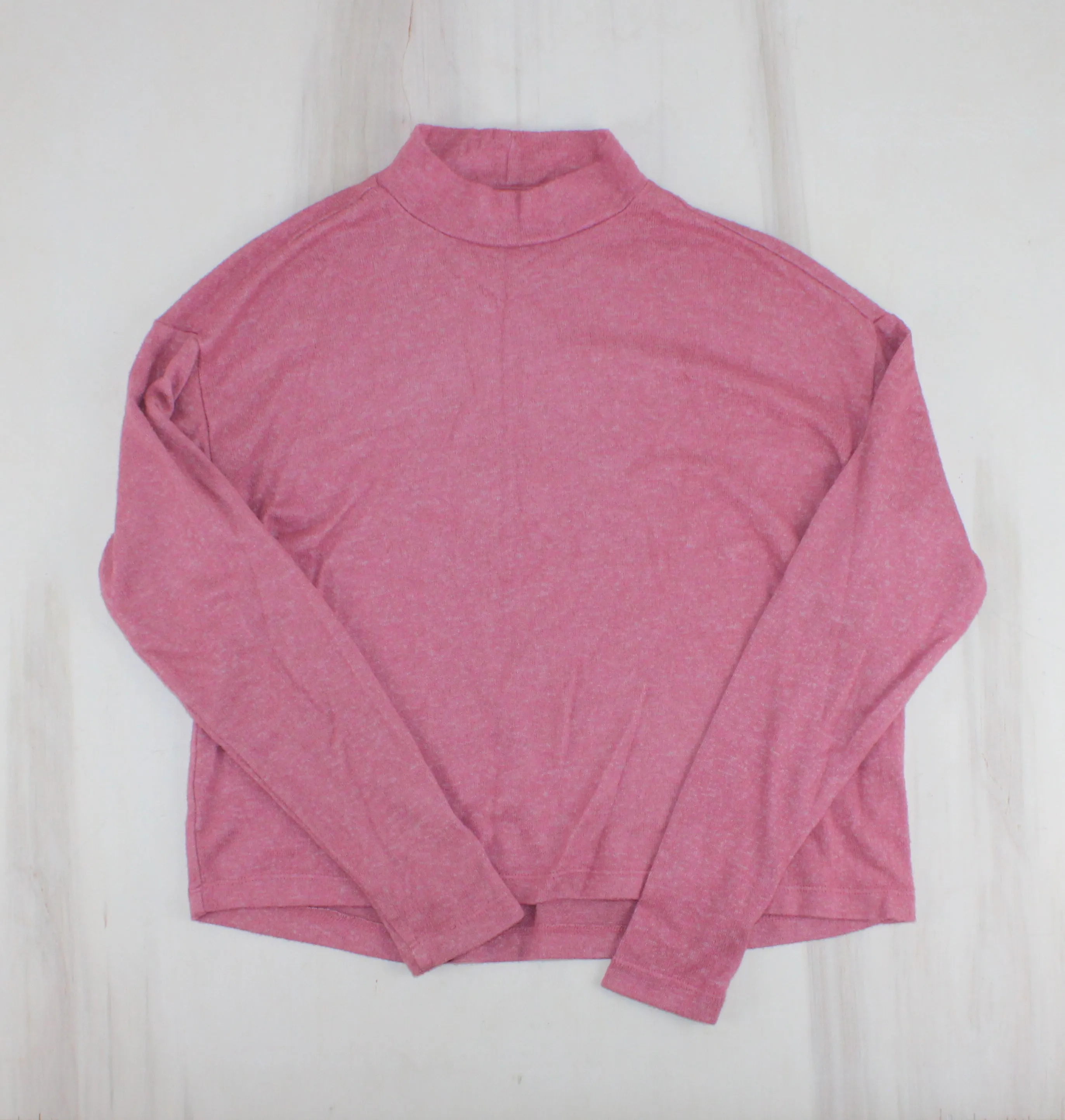 URBAN KIDS PINK CROP TURTLENECK 10/12Y PRE-LOVED