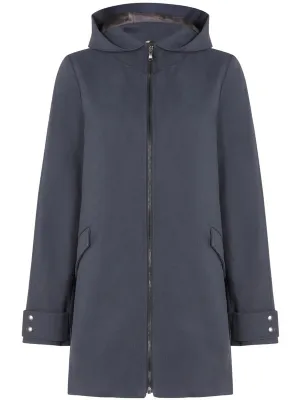 Vegan Wool Hooded Coat