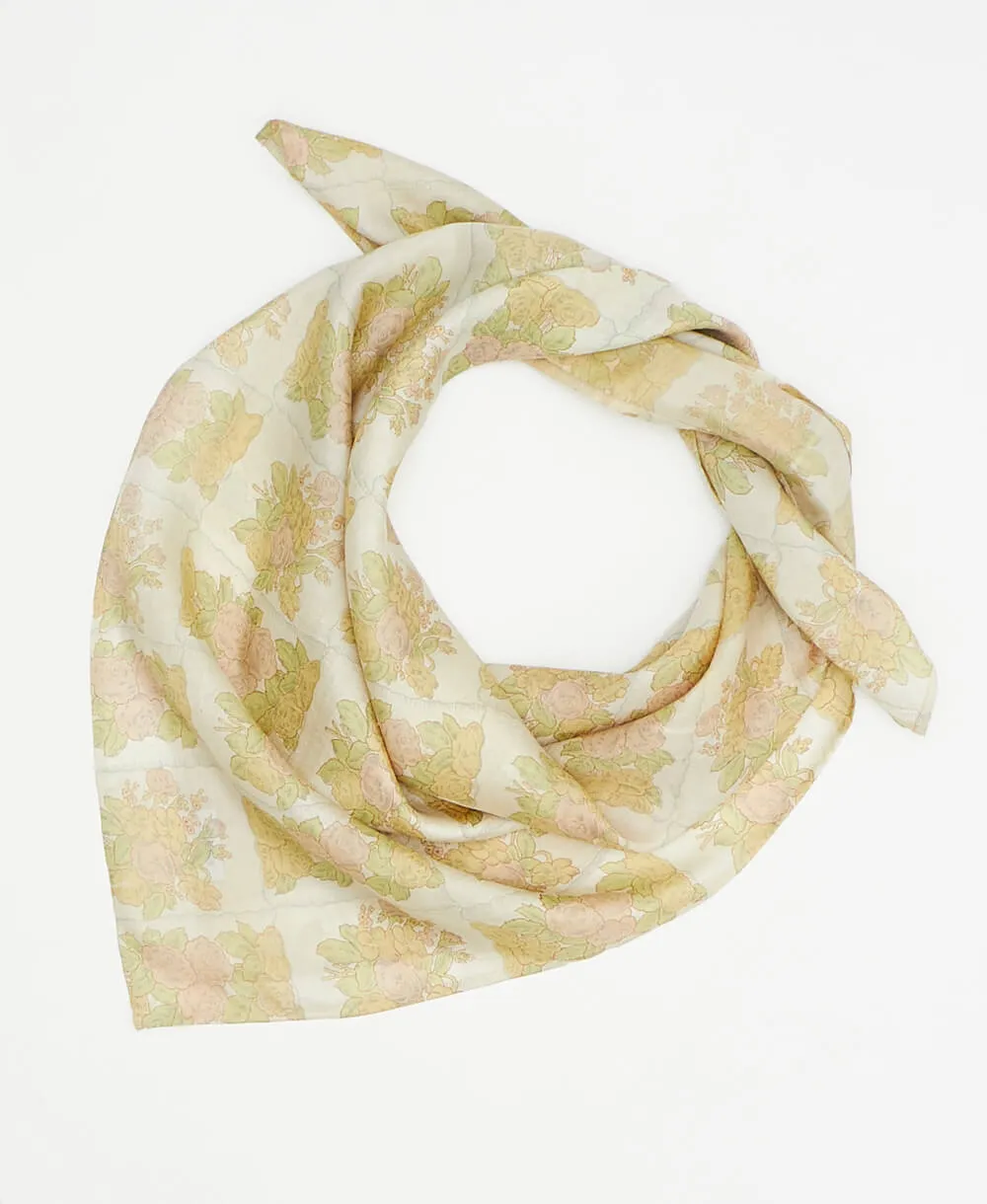 Vintage Silk Square Scarf - No. 240204