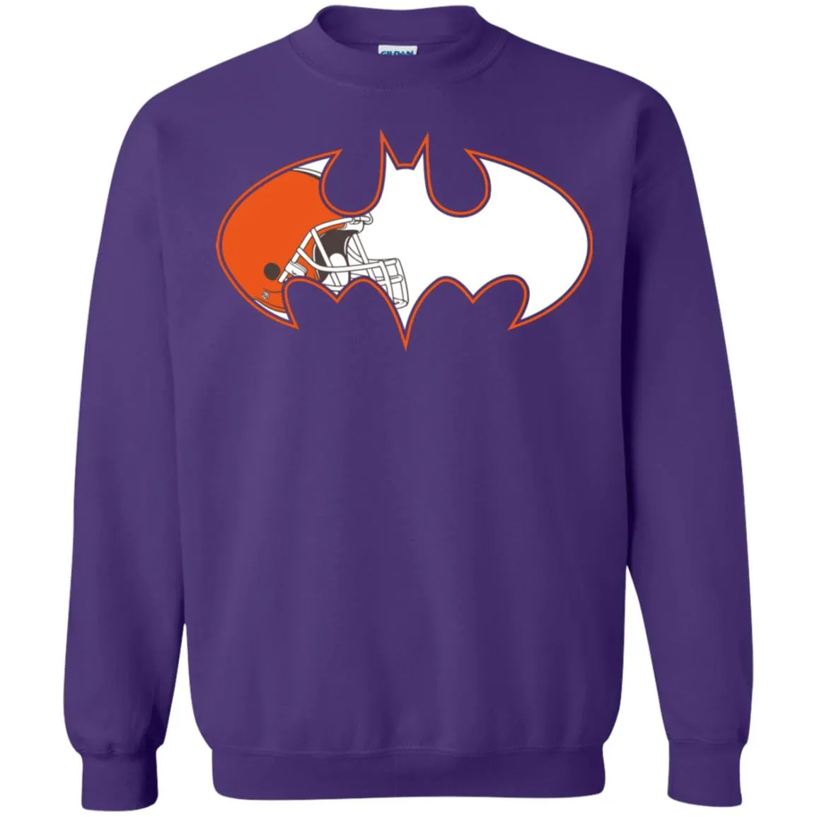 We Are The Cleveland Browns Batman Nfl Mashup Crewneck Pullover Sweatshirt