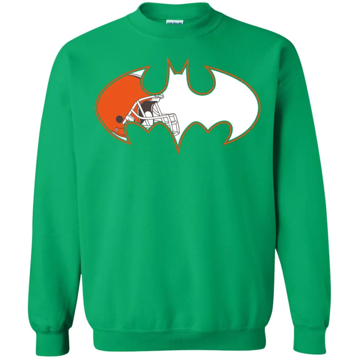 We Are The Cleveland Browns Batman Nfl Mashup Crewneck Pullover Sweatshirt