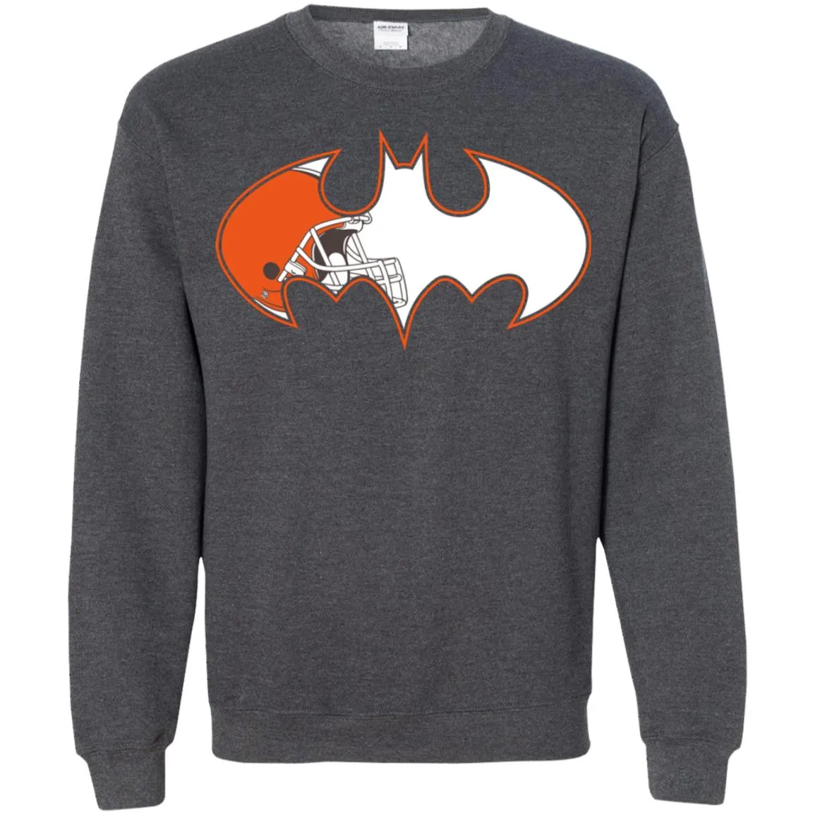 We Are The Cleveland Browns Batman Nfl Mashup Crewneck Pullover Sweatshirt