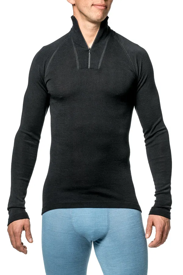 Woolpower - Zip turtleneck LITE | wollen thermoshirt met col