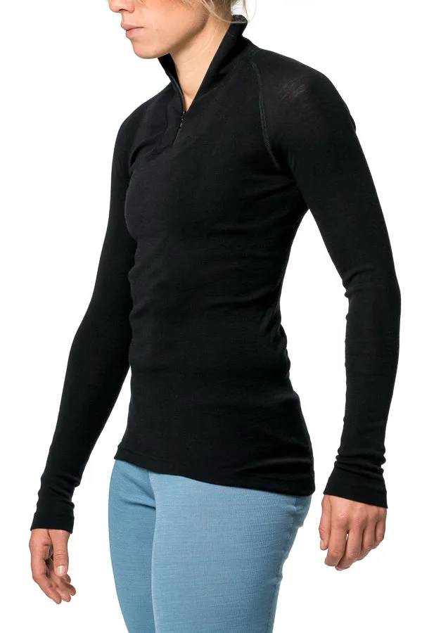 Woolpower - Zip turtleneck LITE | wollen thermoshirt met col