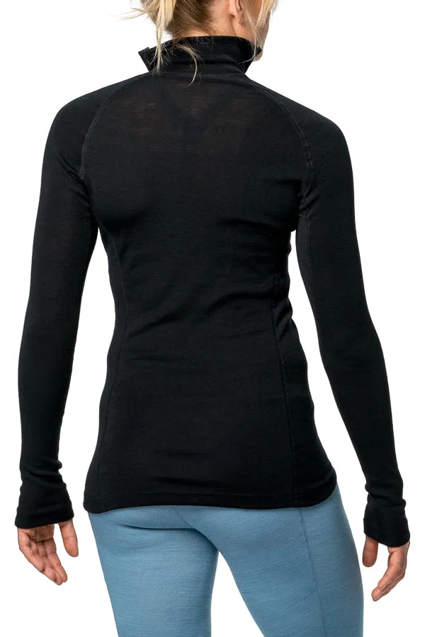 Woolpower - Zip turtleneck LITE | wollen thermoshirt met col