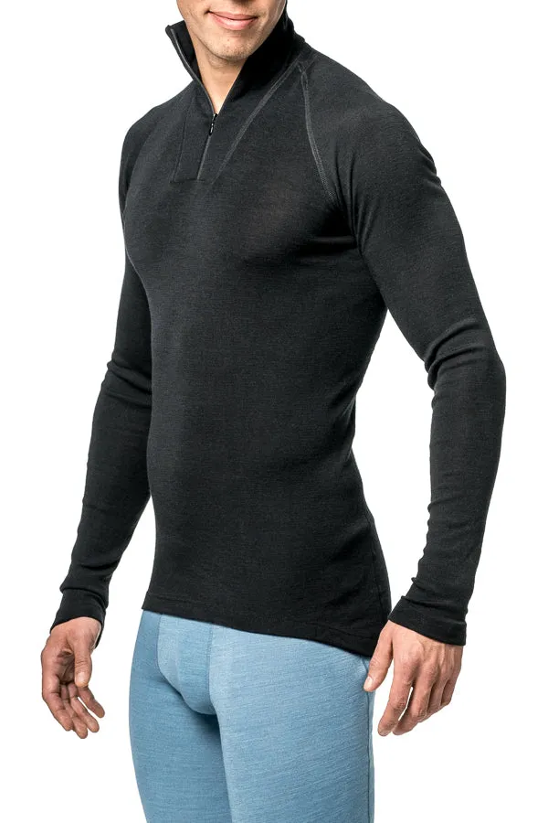 Woolpower - Zip turtleneck LITE | wollen thermoshirt met col