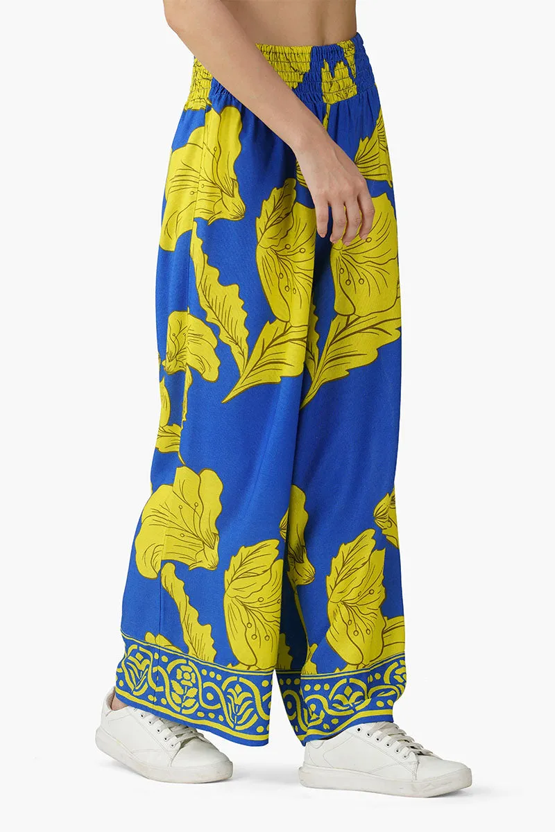 Yellow Daze Printed Pant