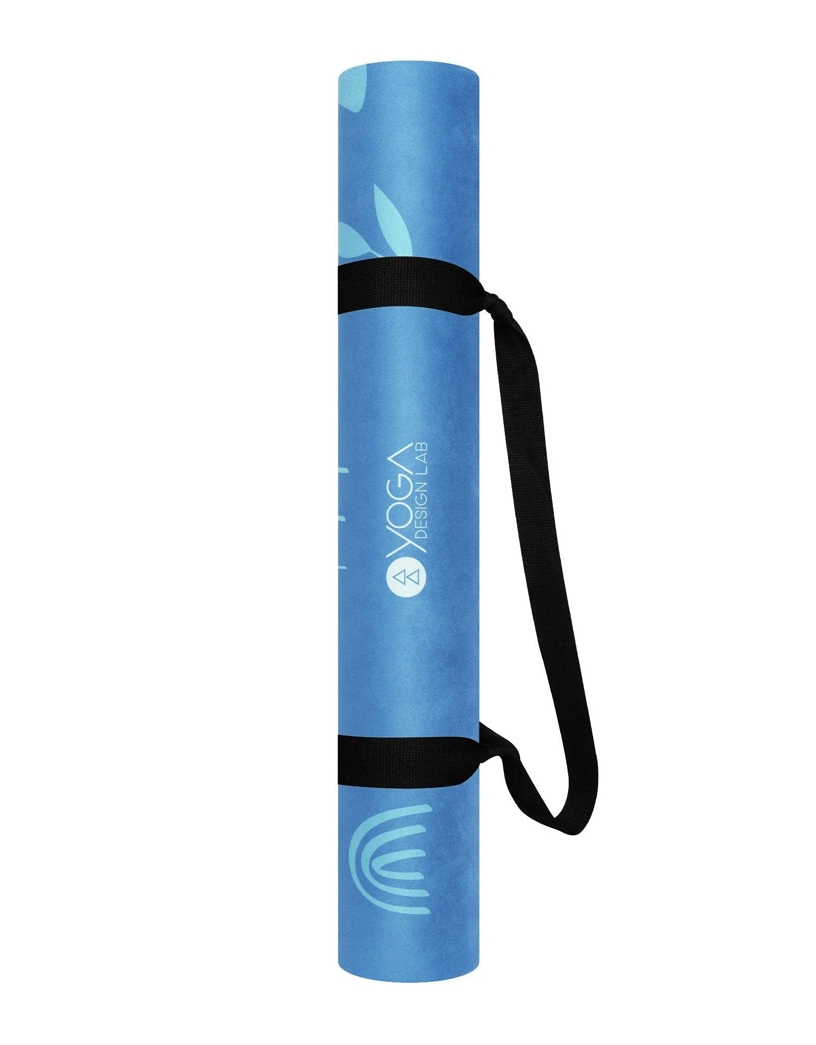 Yoga Design Lab - Combo Yoga Mat - 2-in-1 (Mat   Towel) - Earth Bali Blue - Lightweight, Ultra - Soft