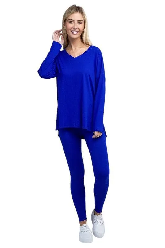 Zenana Long Sleeve Loungewear Set